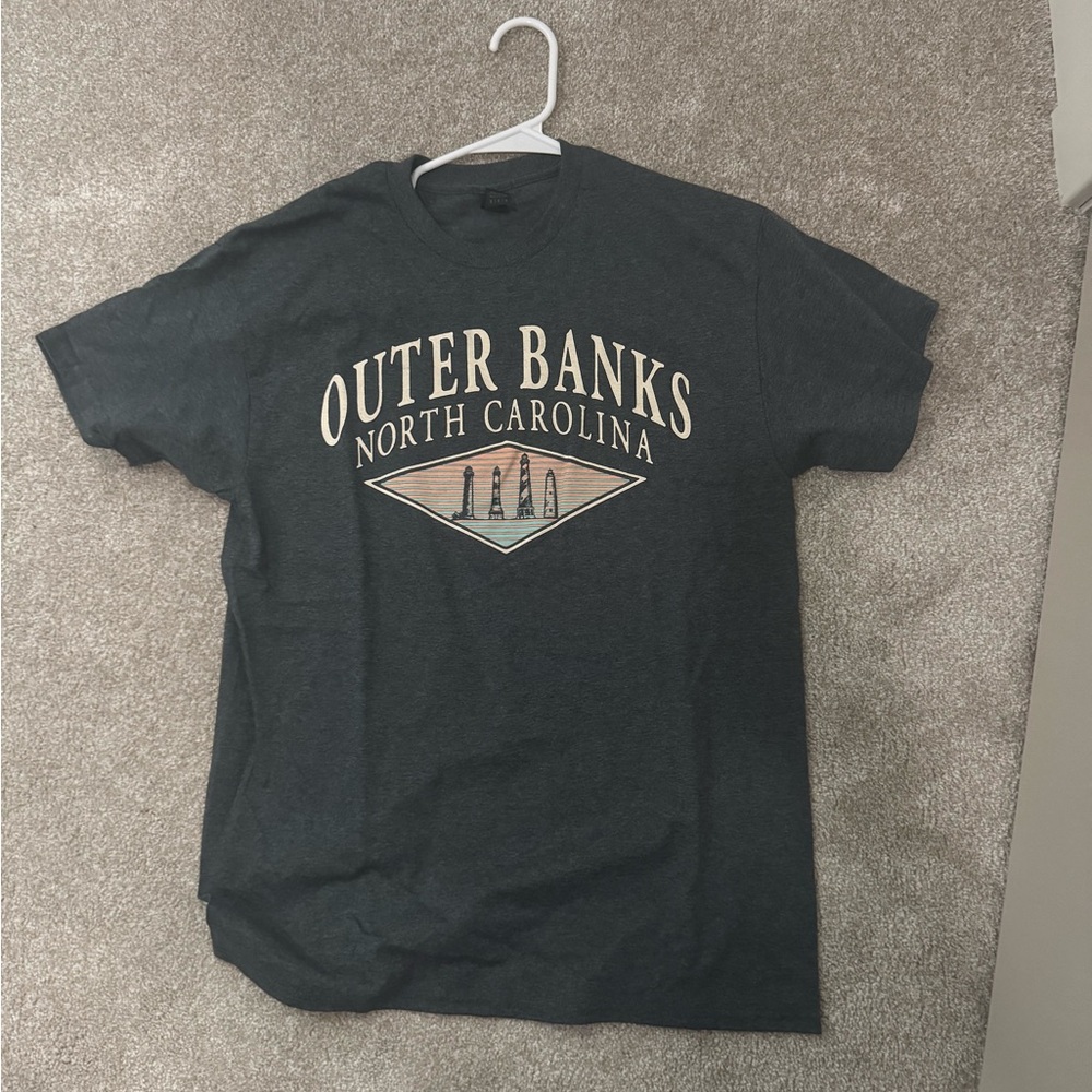 Gildan Outer Banks North Carolina Tee - Dark Gray